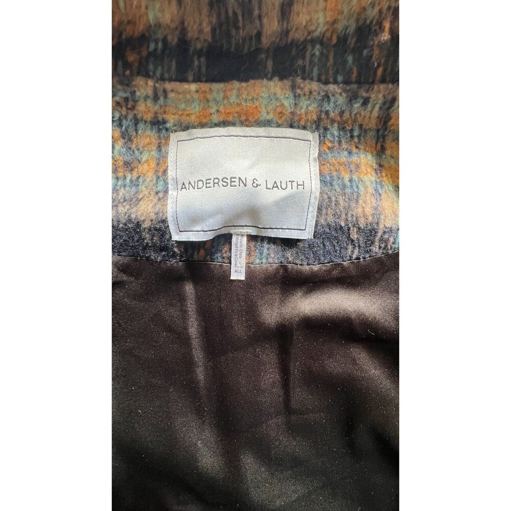 Anthropologie Andersen & Lauth Plaid Flannel Oversized Capelet Vest ALL OS - Picture 3 of 7